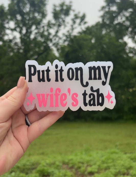Put it on my wife's tab Silicone Freshie Mold - Red River Mold Co