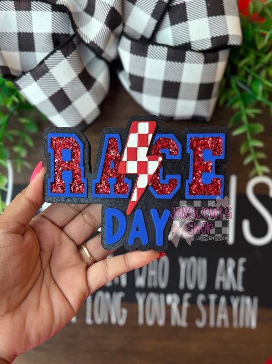 Race Day checkered bolt Silicone Freshie Mold - Red River Mold Co