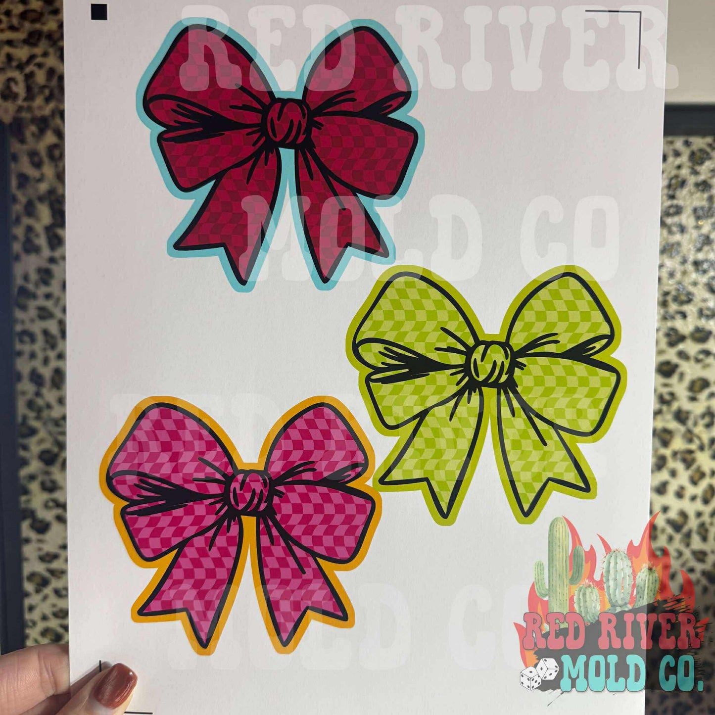 Raemade Coquette Bow cardstock grab bag - Red River Mold Co
