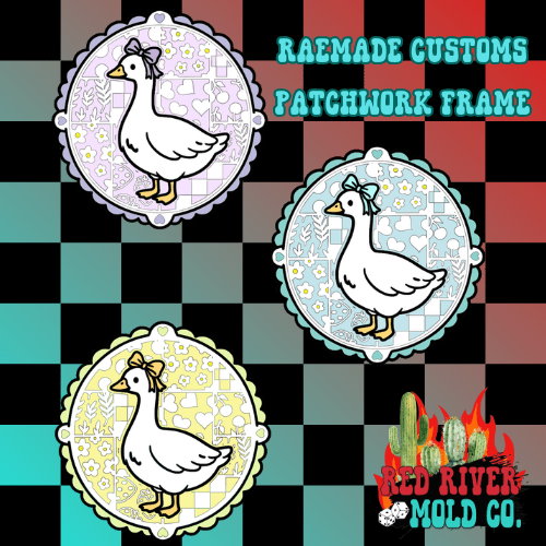 Raemade Customs Patchwork Frame cardstock grab bag - Red River Mold Co