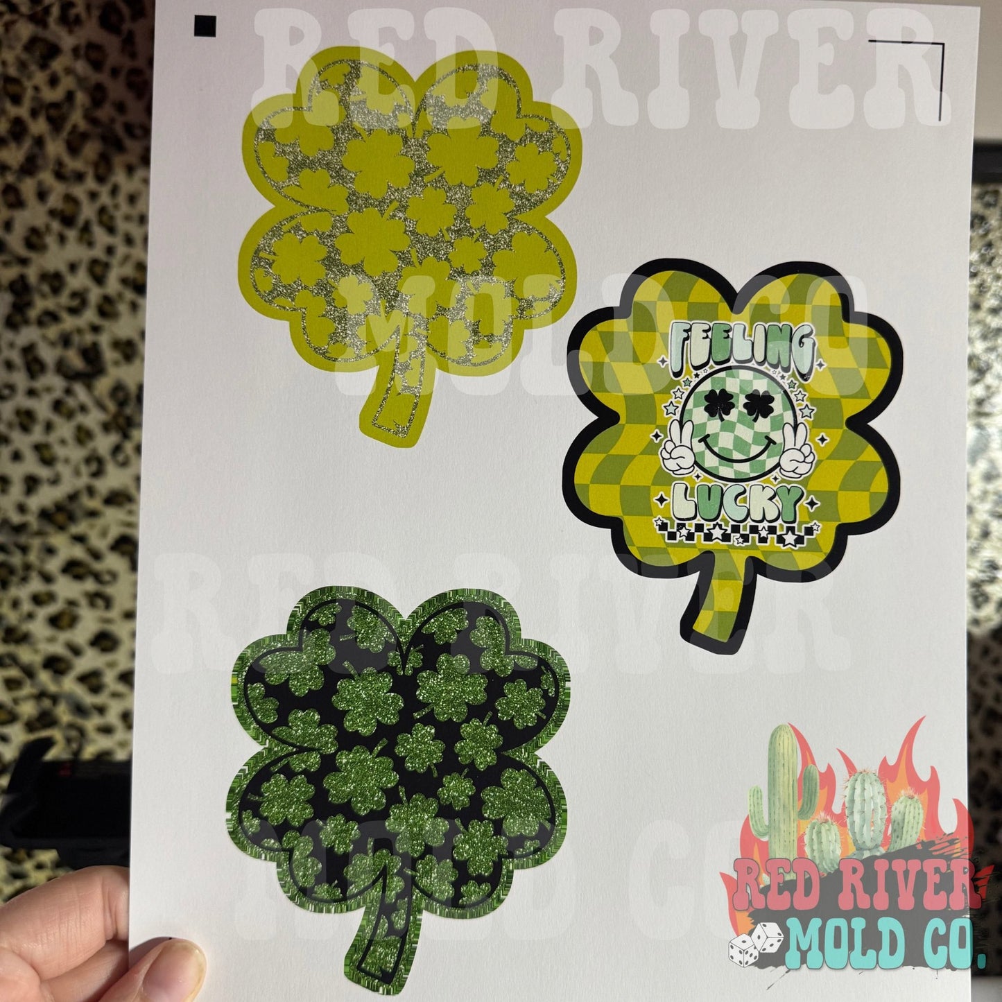 Raemade Customs Plain Clover cardstock grab bag - Red River Mold Co