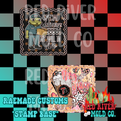 Raemade Customs Stamp Base cardstock grab bag - Red River Mold Co
