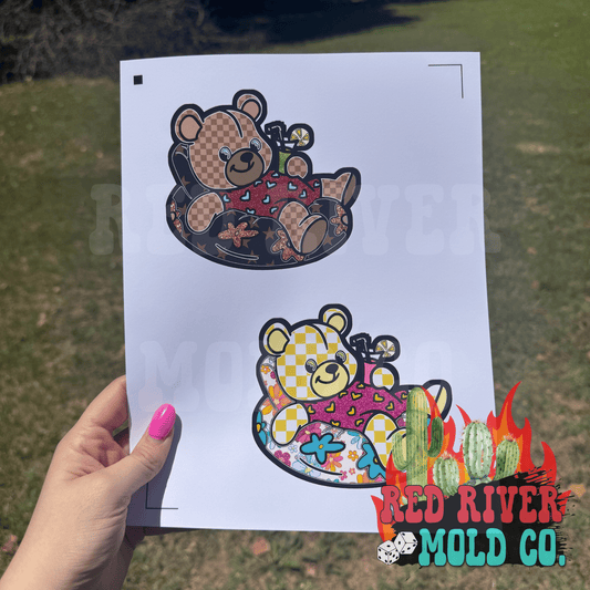 Raising Rimes Chill Bear cardstock grab bag - Red River Mold Co