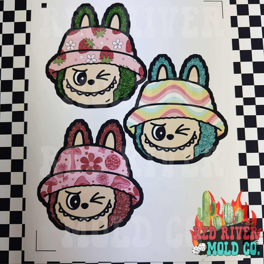 Raising Rimes Plush Monster Plain Hat cardstock grab bag - Red River Mold Co