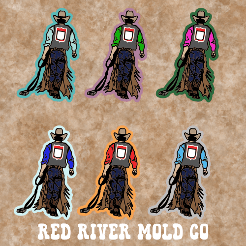 Ramblin Darlin Bull Rider cardstock grab bag - Red River Mold Co