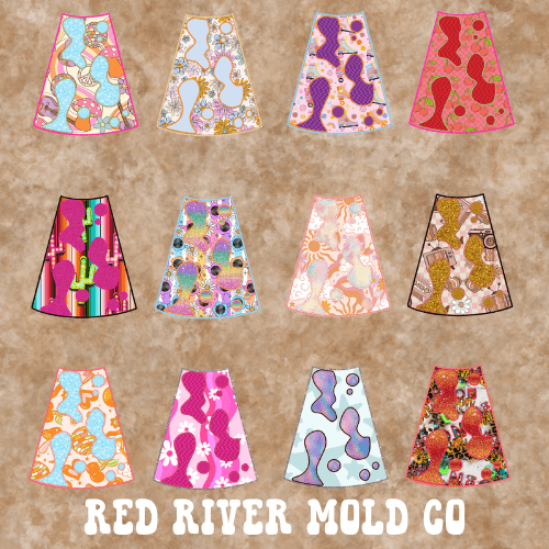Ramblin Darlin Lava Lamp MIDDLE cardstock grab bag - Red River Mold Co
