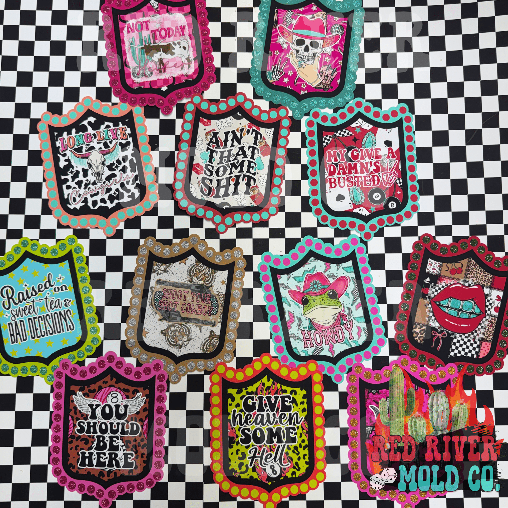 Ramblin Darlin Rodeo Jewelry cardstock grab bag - Red River Mold Co