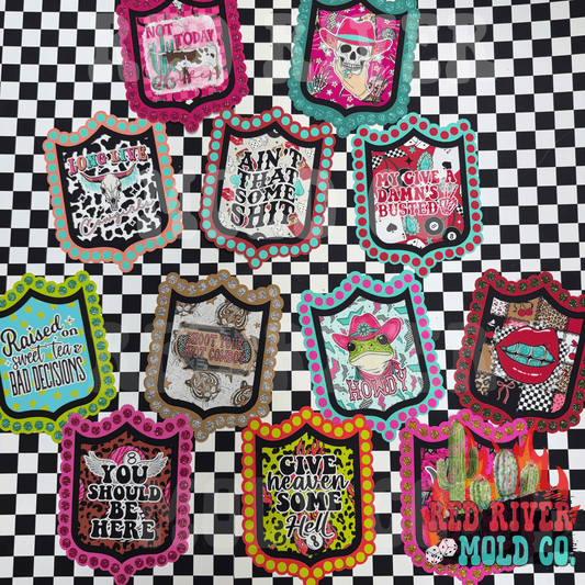 Ramblin Darlin Rodeo Jewelry cardstock grab bag - Red River Mold Co