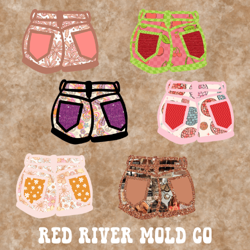 Ramblin Darlin SMALL Shorts cardstock grab bag - Red River Mold Co