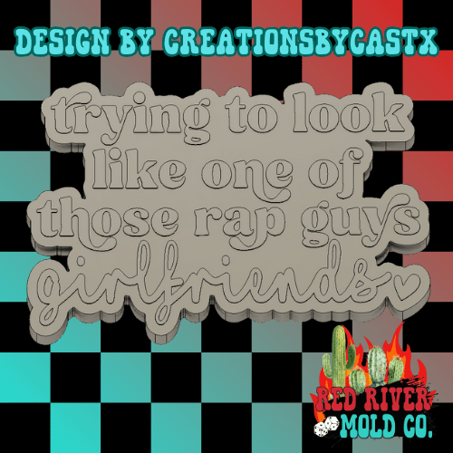 Rap Guy's Girlfriend Silicone Freshie Mold - Red River Mold Co