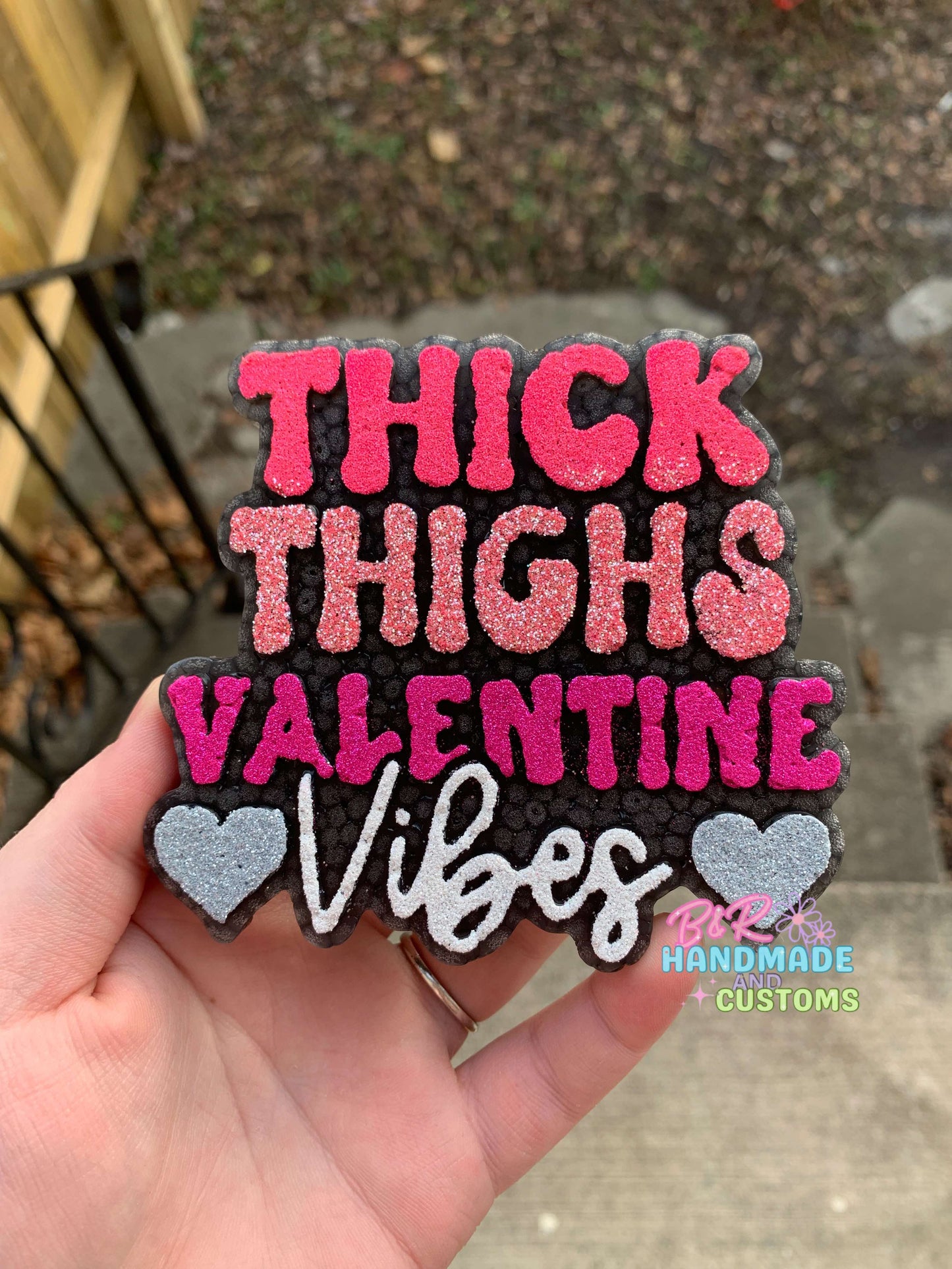 Thick Thighs Valentine Vibes Silicone Freshie Mold