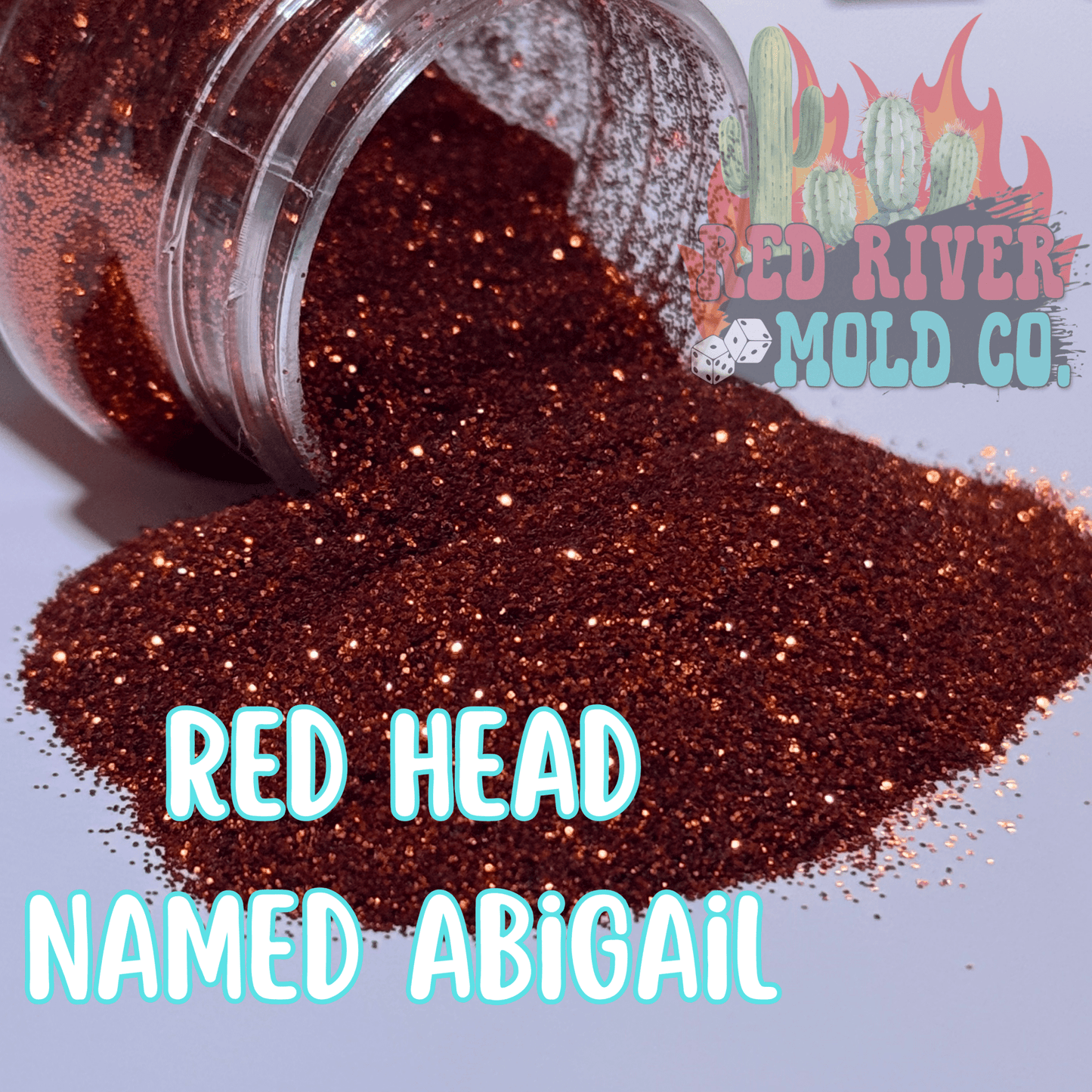 Red Head Named Abigail Premium Fine Glitter (1/128) Metallic - Red River Mold Co