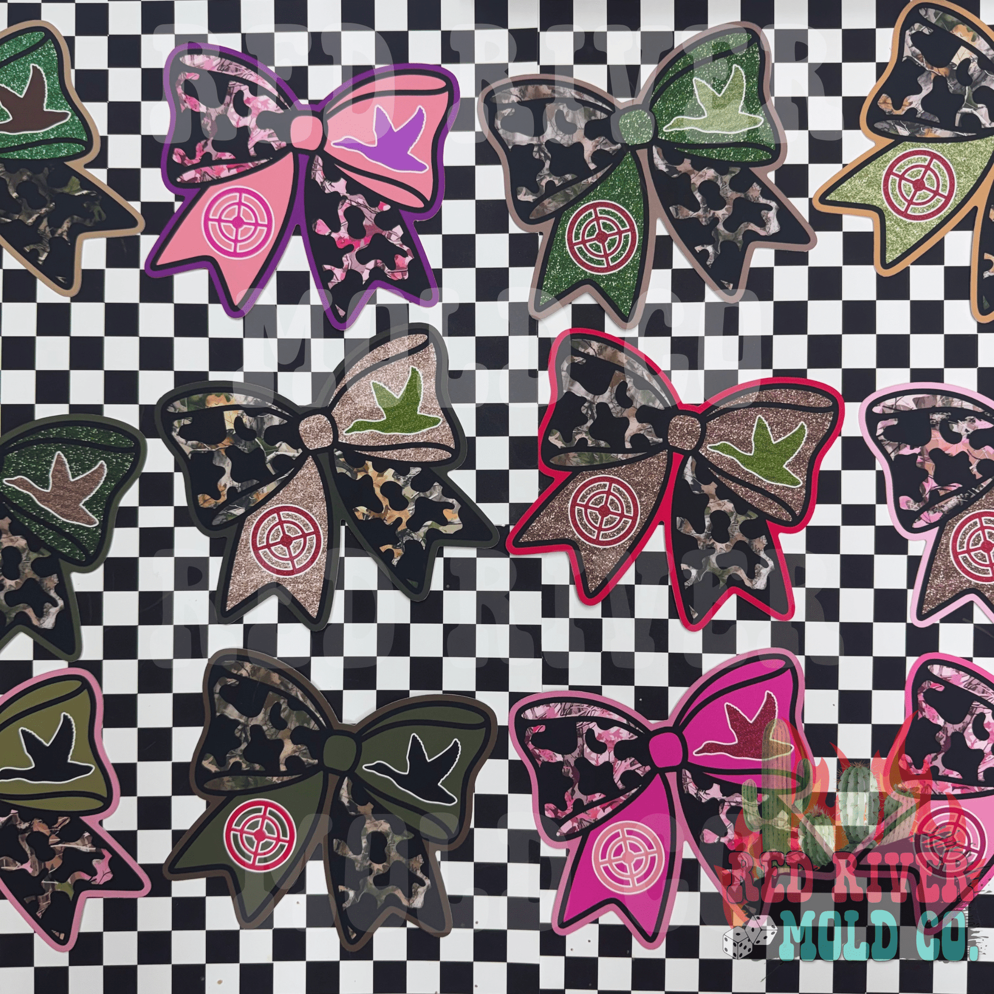 Red River Mold Camo Duck Bow cardstock grab bag - Red River Mold Co