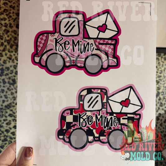 Red River Mold Co Be Mine Truck cardstock grab bag - Red River Mold Co
