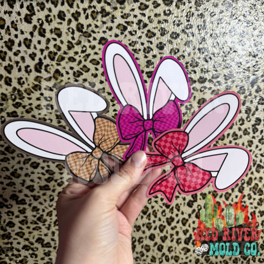 Red River Mold Co Bunny Ears with a Bow cardstock grab bag - Red River Mold Co