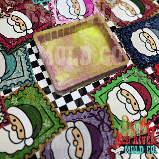 Red River Mold Co Cute Santa Stamp cardstock grab bag - Red River Mold Co