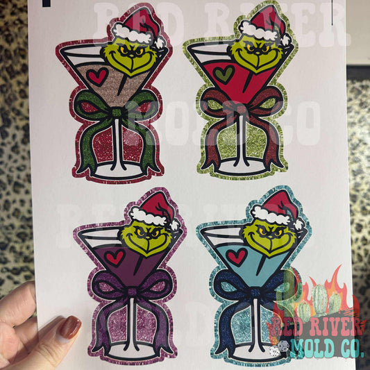 Red River Mold Co Mean One martini cardstock grab bag - Red River Mold Co