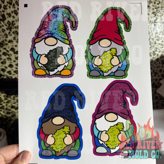 Red River Mold Gnome Holding a Nug cardstock grab bag - Red River Mold Co