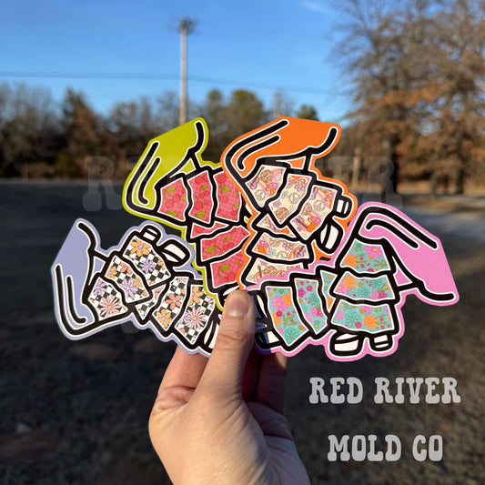 Red River Mold Groovy Pants cardstock grab bag - Red River Mold Co