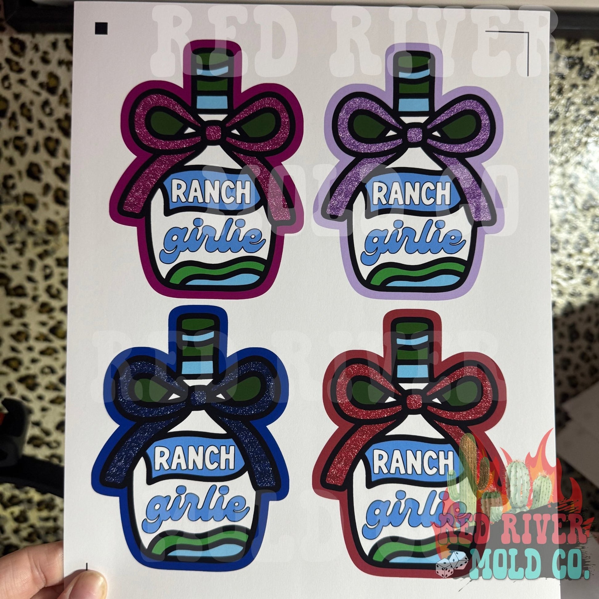 Red River Mold Ranch Girlie cardstock grab bag - Red River Mold Co