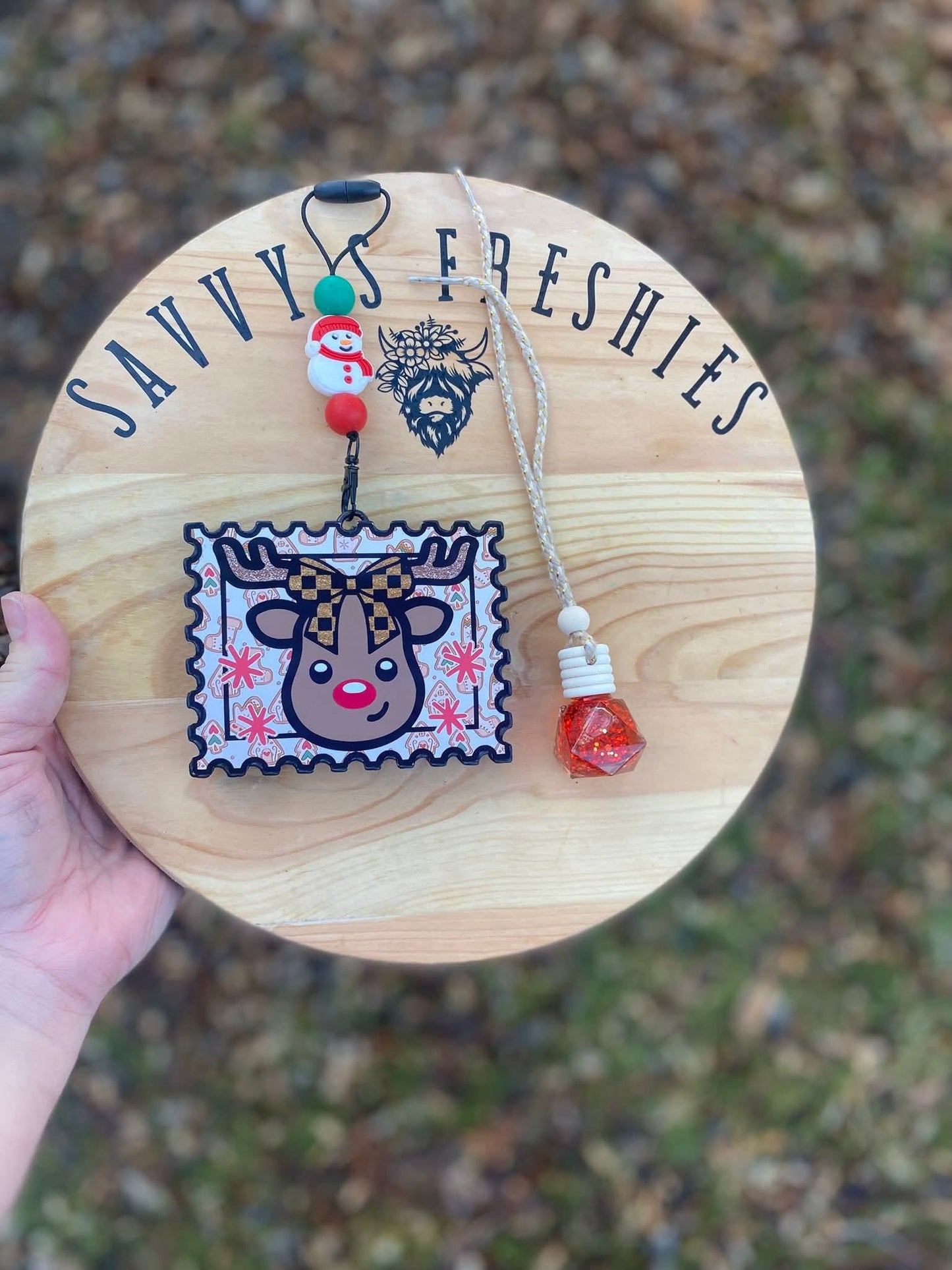 Reindeer Stamp Silicone Freshie Mold - Red River Mold Co