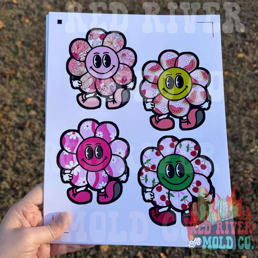 Retail By Hales Retro Flower cardstock grab bag - Red River Mold Co