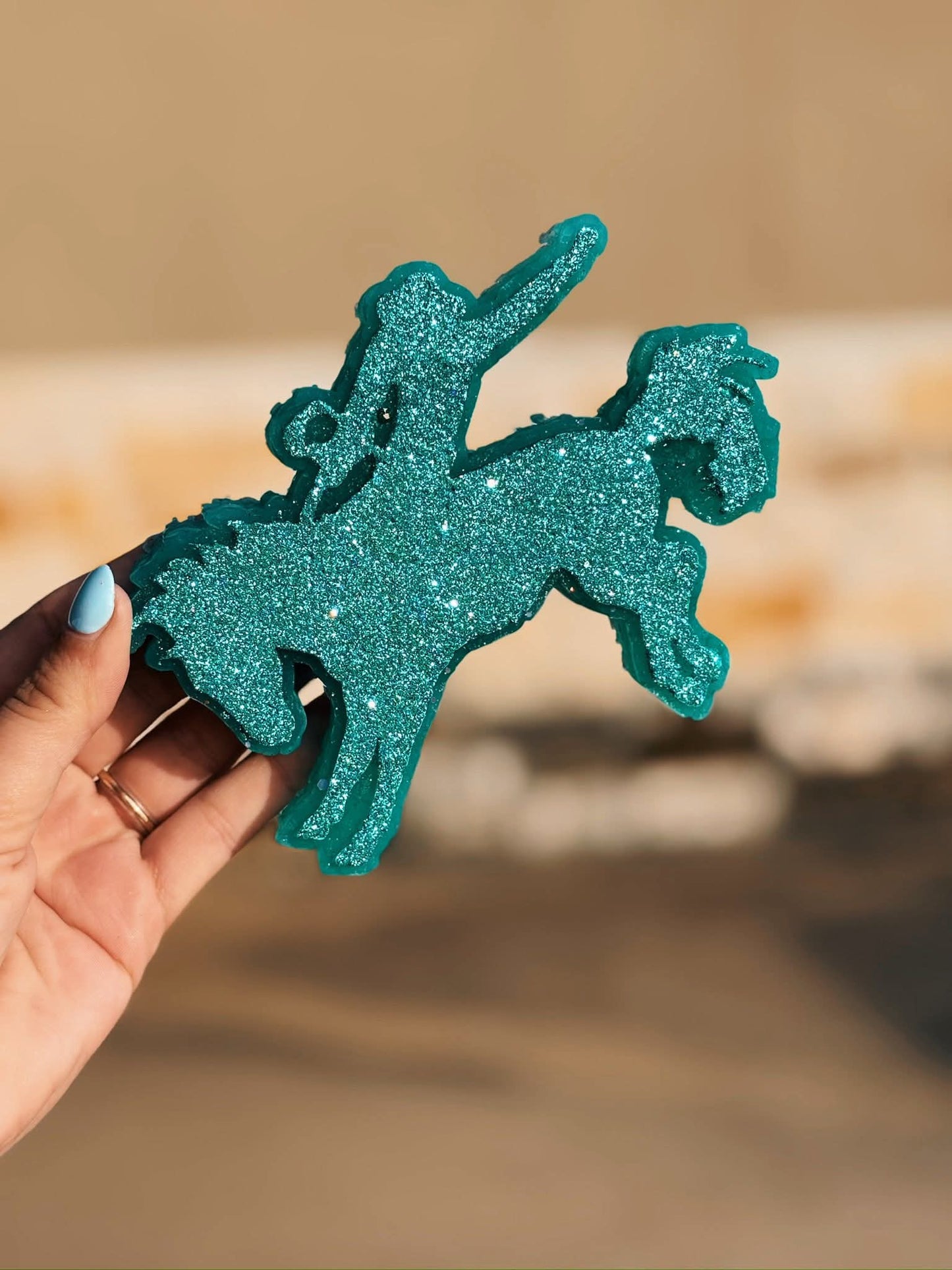 Riding Bronc Cowboy Silicone Freshie Mold - Red River Mold Co