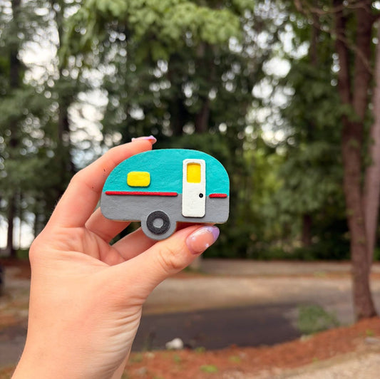 Cute Camper Silicone Double Vent Freshie Mold