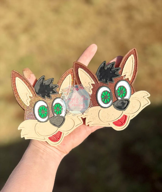 Coyote silicone freshie mold