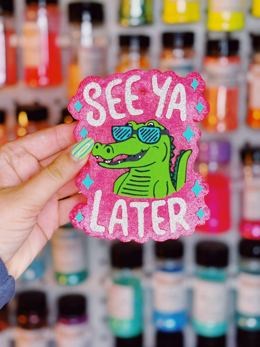 See Ya Later Alligator Silicone Freshie Mold