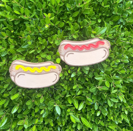 Hotdog Silicone Double Vent Freshie Mold