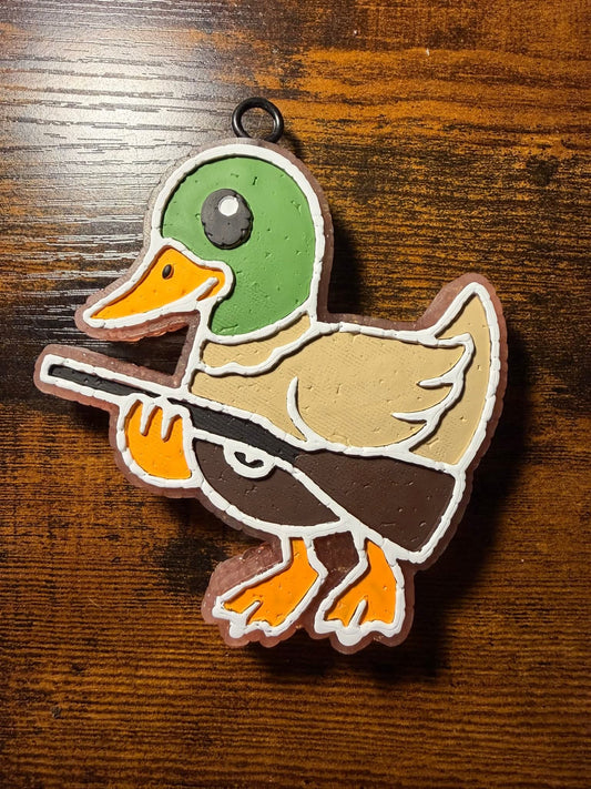 Hunting Duck Silicone Freshie Mold