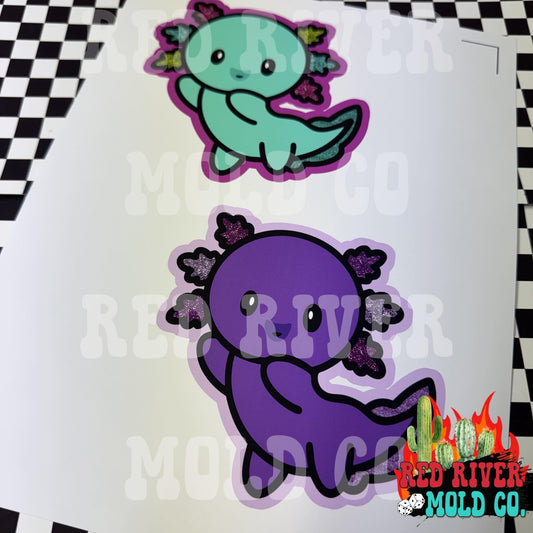 RRMC Axolotl cardstock grab bag (10 ct) - Red River Mold Co