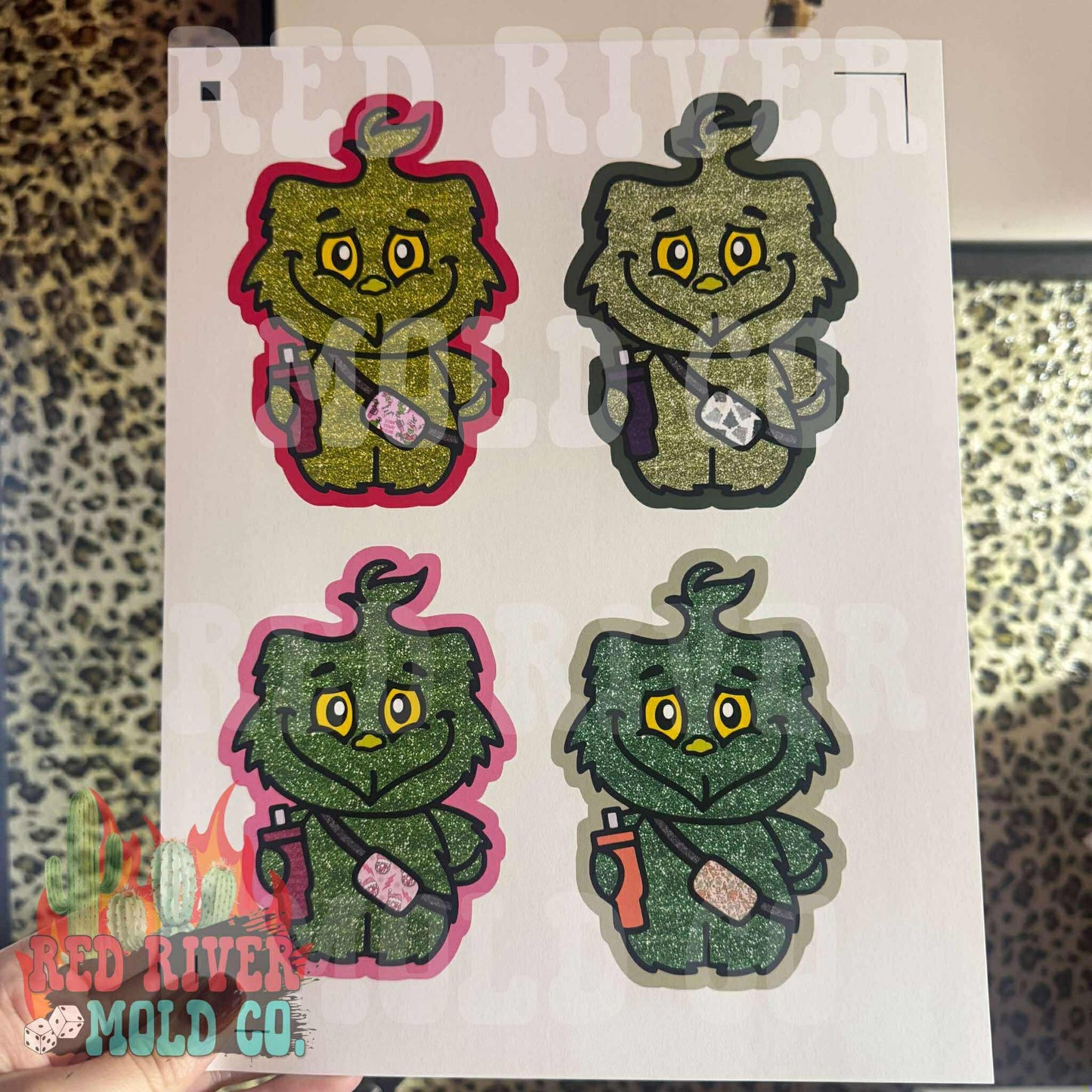RRMC Boujee Mean One cardstock grab bag - Red River Mold Co