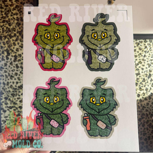 RRMC Boujee Mean One cardstock grab bag - Red River Mold Co