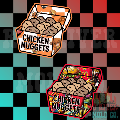 RRMC Chicken Nugget Box cardstock grab bag - Red River Mold Co
