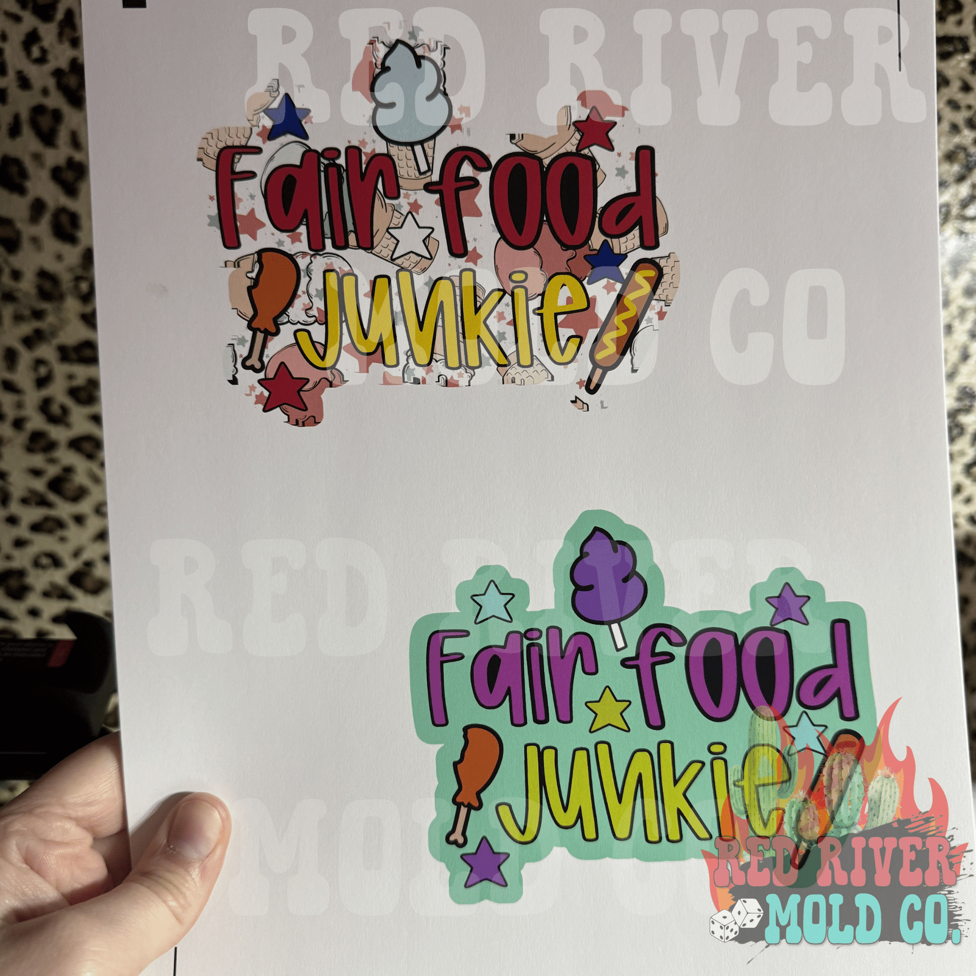 RRMC Fair Food Junkie cardstock grab bag - Red River Mold Co