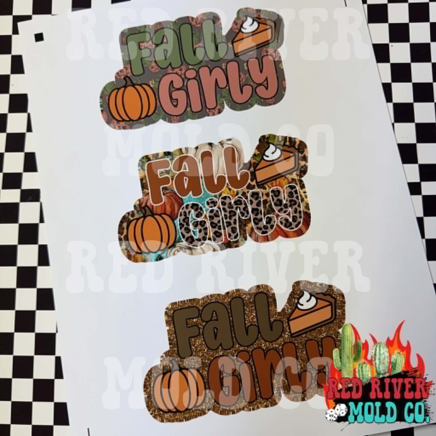 RRMC Fall Girly cardstock grab bag (9 ct) - Red River Mold Co