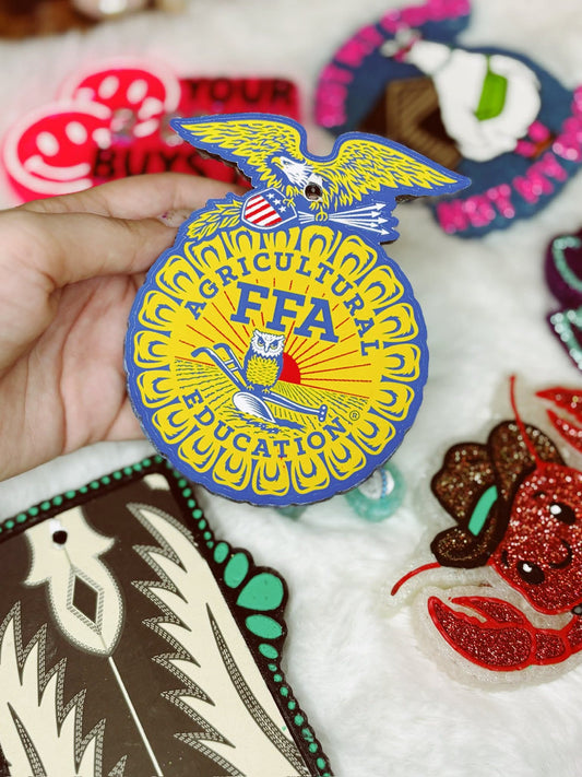 RRMC FFA Emblem Cardstock Silicone Freshie Mold - Red River Mold Co