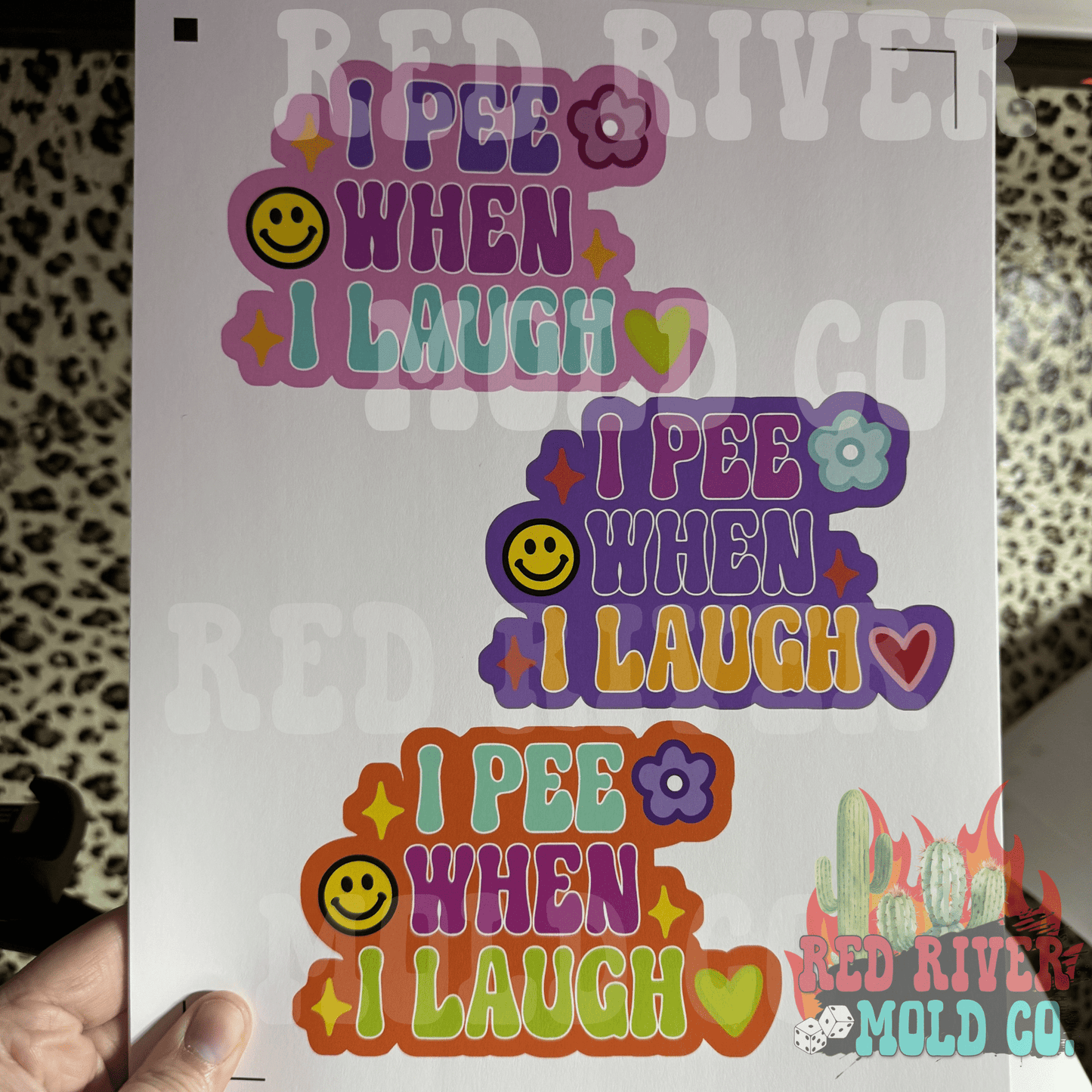 RRMC I pee when I laugh cardstock grab bag - Red River Mold Co
