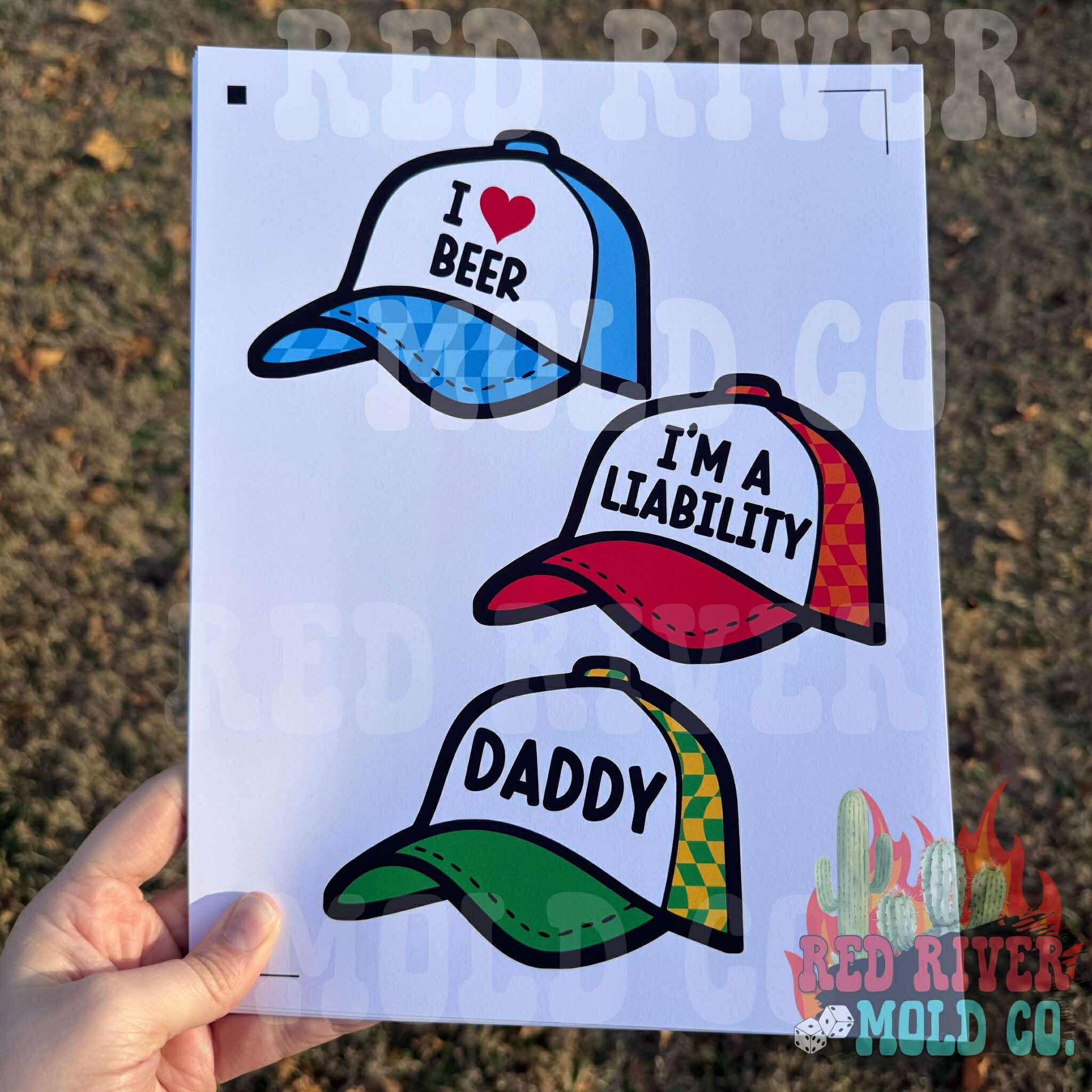 RRMC Trucker Hat cardstock grab bag - Red River Mold Co