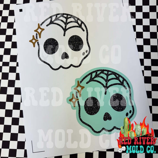 RRMC Web Skull cardstock grab bag (10 ct) - Red River Mold Co