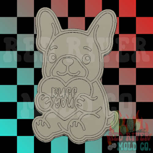 Ruff You Frenchie Silicone Freshie Mold - Red River Mold Co