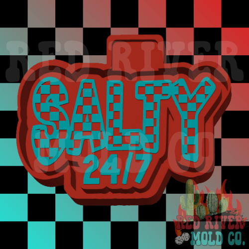Salty 24/7 Silicone Freshie Mold - Red River Mold Co