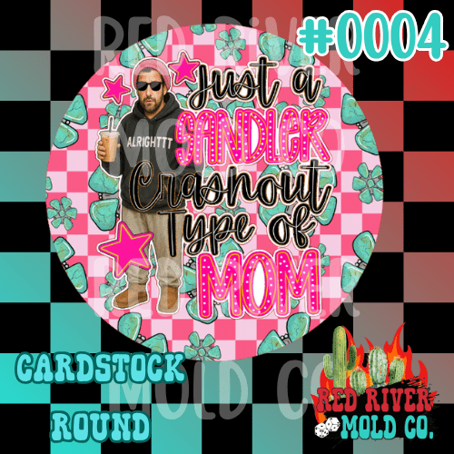 Sandler Crash Out cardstock round - Red River Mold Co