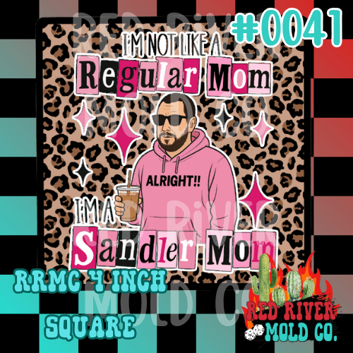 Sandler Mom cardstock RRMC 4 inch square (41) - Red River Mold Co