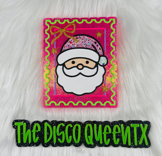 Santa Christmas Stamp Silicone Freshie Mold - Red River Mold Co