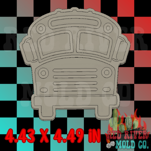 School Bus Silicone Freshie Mold - Red River Mold Co