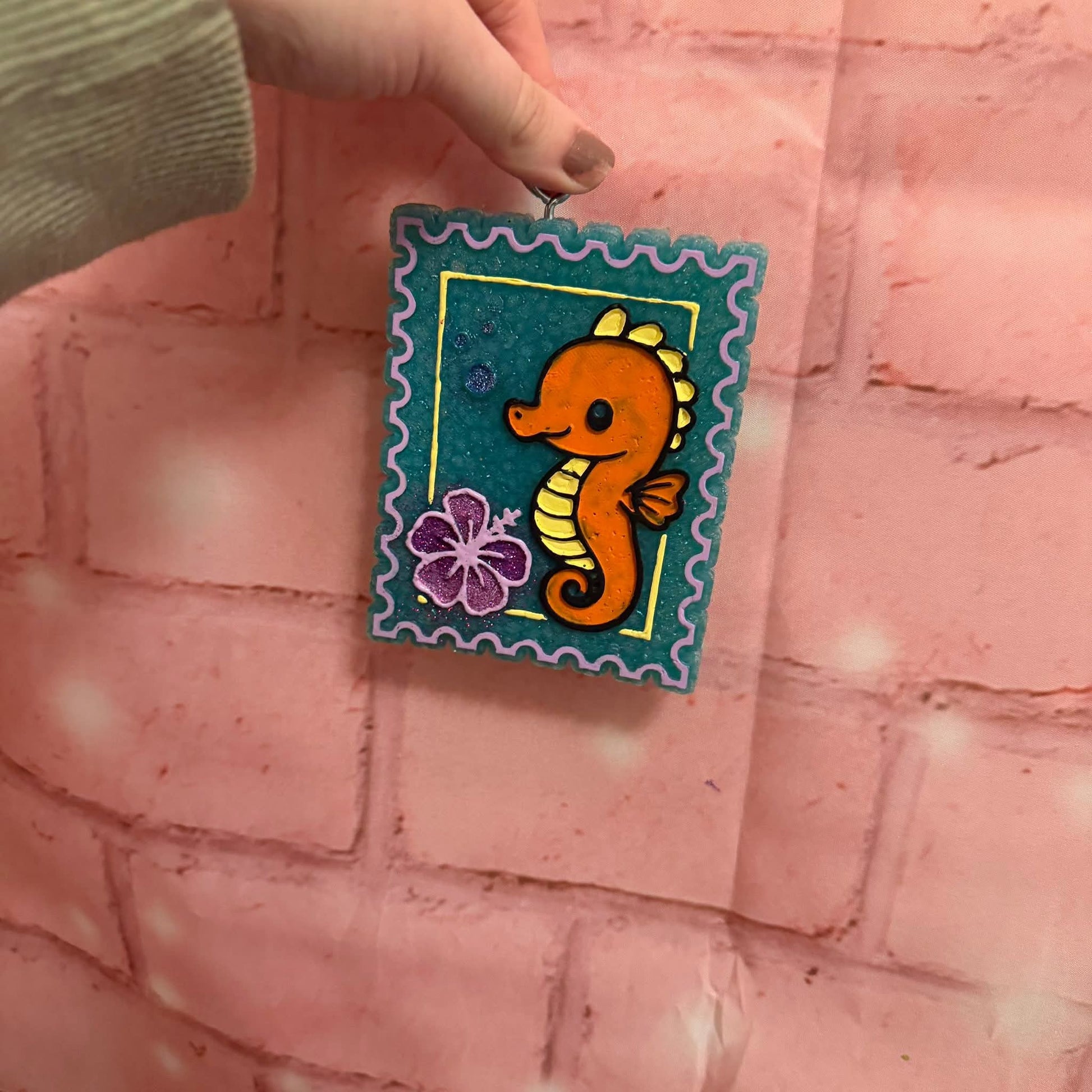 Seahorse Stamp Silicone Freshie Mold - Red River Mold Co