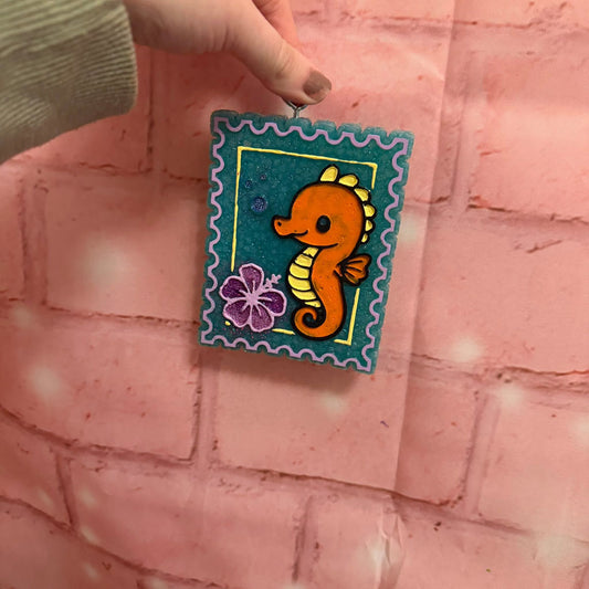 Seahorse Stamp Silicone Freshie Mold - Red River Mold Co
